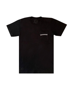 Футболка Scroll Logo Pocket Tee, Black Chrome hearts