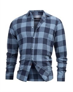 Рубашка на пуговицах классического кроя, Blue Indicode jeans