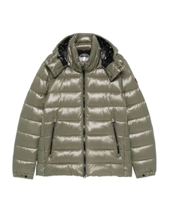 Пальто на молнии с капюшоном, зеленый Save the duck