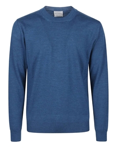 Свитер из мериносовой шерсти с круглым вырезом, синий Ballantyne