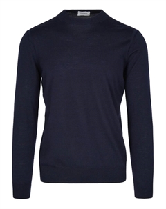 Джемпер с круглым вырезом, синий Paolo pecora