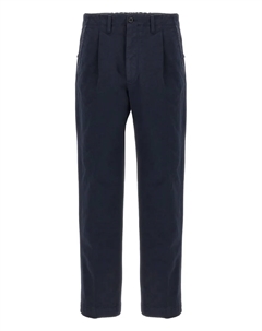 Брюки со складками спереди, синий Incotex