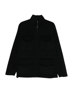 Однобортное пальто на молнии с карманами, синий Aspesi