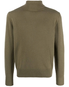 Шерстяной джемпер с высоким воротником, зеленый Herno