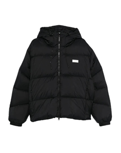 Пуховик с капюшоном, черный Msgm