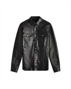 Куртка Giacca In Pelle Outershirt, Black Rick owens