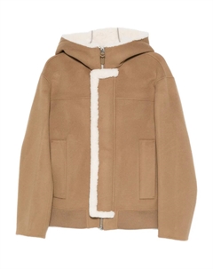 Куртка с капюшоном и отделкой из овчины, коричневый Mackage