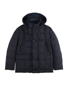 Пуховик с капюшоном, синий Fay