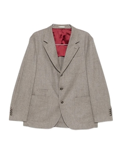 Однобортный пиджак, серый Brunello cucinelli