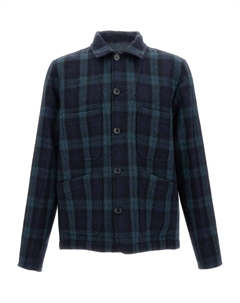 Шерстяная рубашка в клетку, синий Ps paul smith