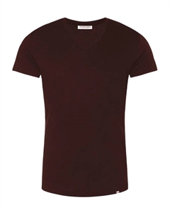 Хлопковая футболка с V-образным вырезом, красный Orlebar brown