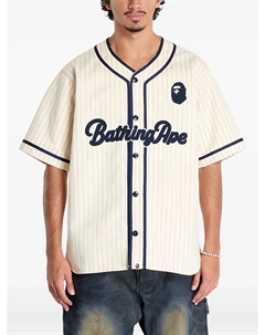 Рубашка в тонкую полоску, нейтральный A bathing ape®