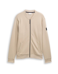 Худи с капюшоном на молнии, Light brown Tom tailor