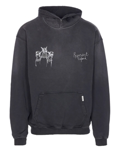 Худи с принтом собаки, черный Represent