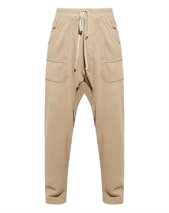 Спортивные брюки с кулиской и карманами, нейтральный Rick owens drkshdw