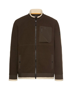 Худи с капюшоном на молнии, Dark brown Camel active