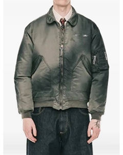 Бомбер на молнии, зеленый Cultura