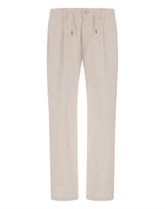 Брюки с отделкой складками, нейтральный Herno