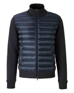 Жакет с высоким воротником в рубчик, синий Herno