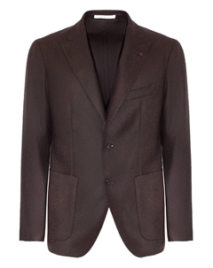 Пиджак с застежкой на кнопки, коричневый Tagliatore