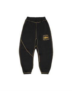 Спортивные брюки Alcatraz Contrast Sweatpant, Black/Yellow Corteiz