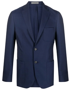 Однобортный пиджак, синий Corneliani