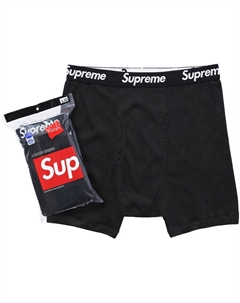 Боксеры x Hanes Boxer Briefs (4 Pack), Black Supreme