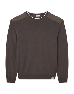 Свитер с круглым вырезом, коричневый Paul & shark