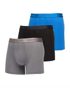 Трусы-боксеры с логотипом (упаковка из трех штук), серый Hugo