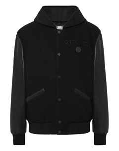 Бомбер с капюшоном, черный Philipp plein