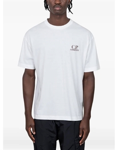 Футболка с логотипом, белый C.p. company