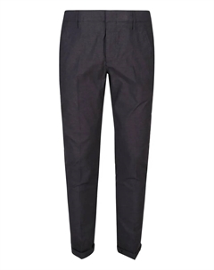 Брюки из хлопка с манжетами, черный Dondup