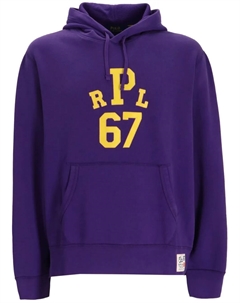 Флисовое худи с логотипом, фиолетовый Polo ralph lauren