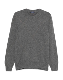 Свитер с круглым вырезом, серый Barba