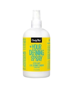 Ваш спрей для укладки с легким эффектом для создания четкой, увлажненной прически и контроля за пушистостью Curlychic