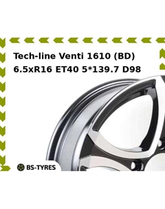 Колесный диск Tech Line Tech-line Venti 1610 (BD) 6.5xR16 ET40 5*139.7 D98 Tech line