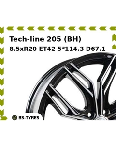 Колесный диск Tech Line Tech-line 205 (BH) 8.5xR20 ET42 5*114.3 D67.1 Tech line