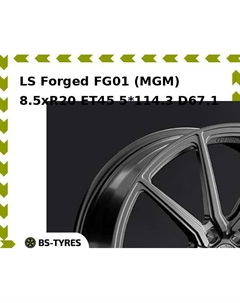 Колесный диск LS Forged FG01 (MGM) 8.5xR20 ET45 5*114.3 D67.1 Ls