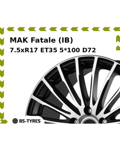 Колесный диск MAK Fatale (IB) 7.5xR17 ET35 5*100 D72 Mak