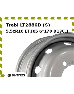 Колесный диск Trebl LT2886D (S) 5.5xR16 ET105 6*170 D130.1