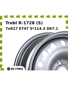 Колесный диск Trebl R-1728 (S) 7xR17 ET47 5*114.3 D67.1