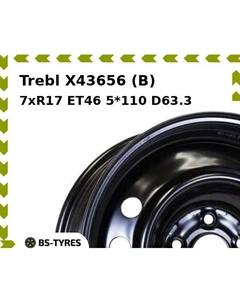 Колесный диск Trebl X43656 (B) 7xR17 ET46 5*110 D63.3