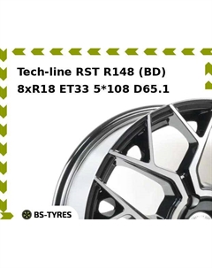 Колесный диск Tech Line Tech-line RST R148 (BD) 8xR18 ET33 5*108 D65.1 Tech line