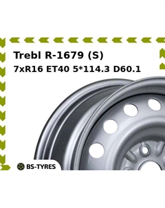 Колесный диск Trebl R-1679 (S) 7xR16 ET40 5*114.3 D60.1