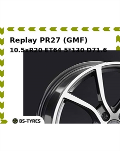Колесный диск Replay PR27 (GMF) 10.5xR20 ET64 5*130 D71.6