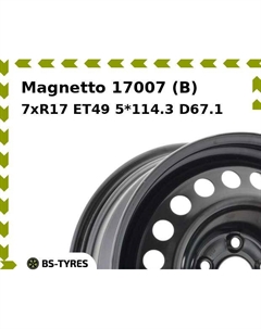 Колесный диск Magnetto 17007 (B) 7xR17 ET49 5*114.3 D67.1