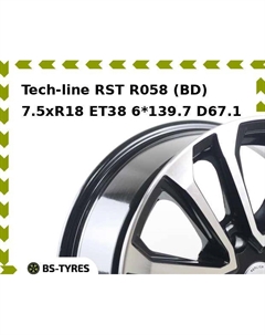 Колесный диск Tech Line Tech-line RST R058 (BD) 7.5xR18 ET38 6*139.7 D67.1 Tech line