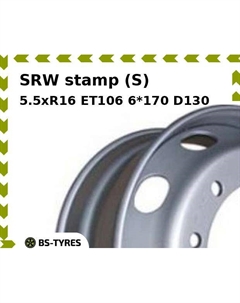 Колесный диск SRW stamp (S) 5.5xR16 ET106 6*170 D130 Srw