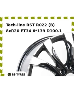 Колесный диск Tech Line Tech-line RST R022 (B) 8xR20 ET34 6*139 D100.1 Tech line