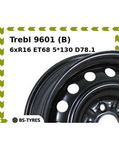 Колесный диск Trebl 9601 (B) 6xR16 ET68 5*130 D78.1